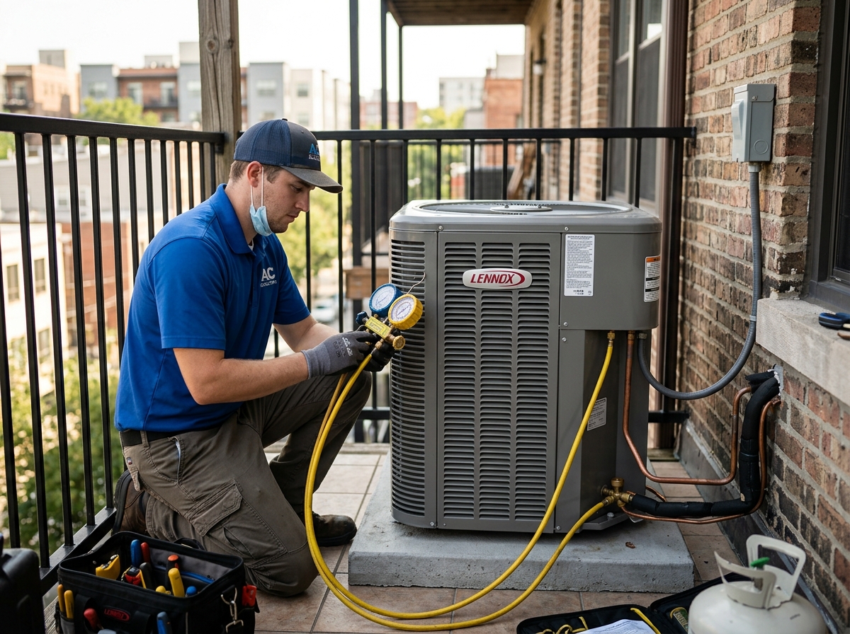 AC Gas Filling & Leak Repair